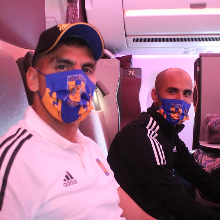 Nahuel Guzmán (i) y Guido Rodríguez. (CORTESÍA TIGRES)