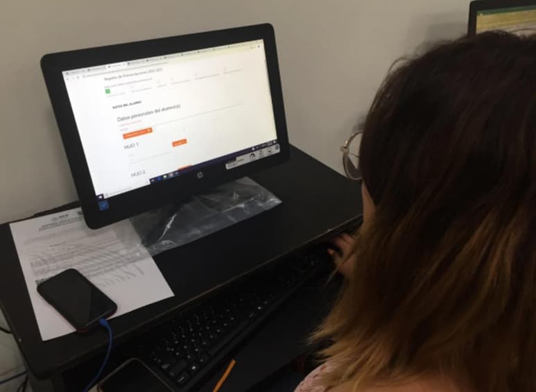 Se debe hacer la preinscripción en las instituciones a través de medios electrónicos, debido a la pandemia de COVID-19.