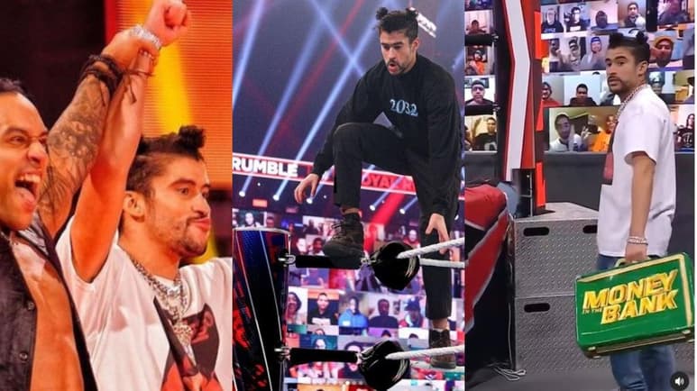 Otra de las cosas que marcaron la noche en el Royal Rumble de la WWE , fue la participación del cantante Bad Bunny al interpretar su tema que lleva el nombre del legendario luchador: 'Booker T'. (ESPECIAL)