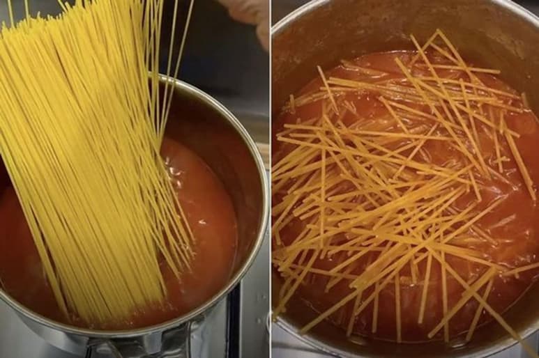 La receta promete que la pasta absorbe mejor el sabor, pero algunos dicen que el truco es inconcebible. (INTERNET)