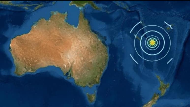 Un terremoto de magnitud 7.7 sacudió este miércoles las Islas de la Lealtad, un archipiélago del territorio francés de Nueva Caledonia, en el Pacífico Sur, y las autoridades activaron el aviso de tsunami. (ESPECIAL)