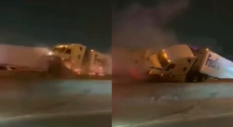 Por medio de redes sociales, usuarios han compartido videos y fotografías del accidente en Fort Worth (CAPTURA)