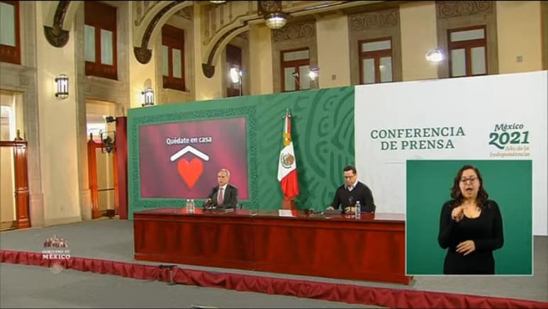 Las autoridades federales de Salud ofrecieron la conferencia de prensa diaria para informar a la población sobre la pandemia de la enfermedad COVID-19, causada por el coronavirus SARS-CoV-2, en México. (ARCHIVO)