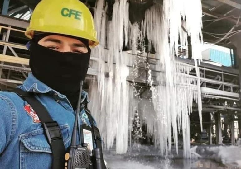 En Nava la temperatura alcanzó 17 °C bajo cero, lo que provocó el congelamiento de las dos plantas propiedad de Comisión Federal de Electricidad