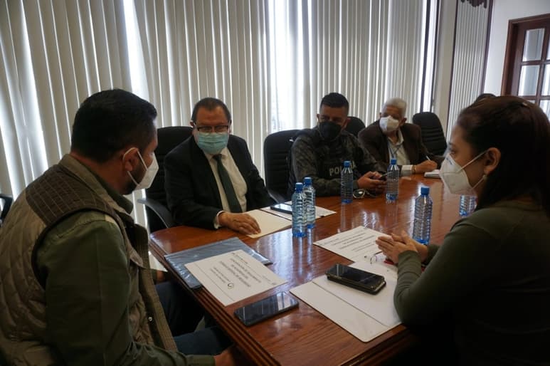 Para revisar el trabajo que realiza la Dirección de Seguridad Pública del Matamoros, la secretaria de Seguridad, Sonia Villarreal, visitó el municipio. (EL SIGLO DE TORREÓN)