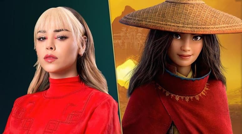 La cantante mexicana Danna Paola pondrá voz a Hasta vencer el tema de los créditos finales del próximo estreno de Disney Raya y el Último Dragón, cinta que se estrenará el próximo 5 de marzo, en su versión para España y Latinoamérica. (ESPECIAL)  
