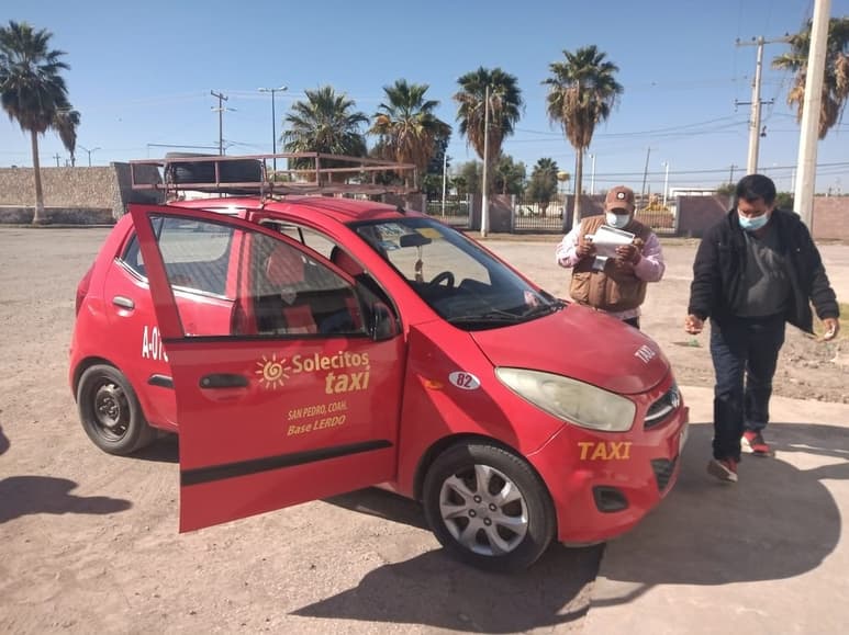 Continúan con la verificación de unidades que prestan el servicio de transporte en San Pedro, procedimiento que se hace cada año.