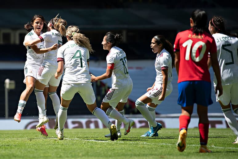 El 'Tri' femenil volvió a disputar un partido en el Estadio desde 2007, y se impuso en amistoso 3-1 a Costa Rica.