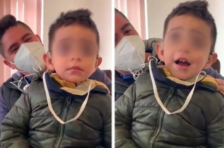 Conoce la historia del pequeño Emiliano, un niño de dos años de edad que nació en Tampico con una discapacidad auditiva. (Especial)
