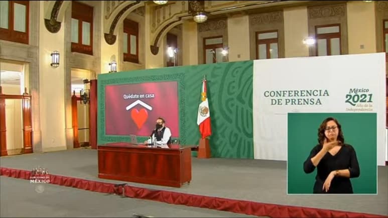 Las autoridades federales de Salud ofrecieron la conferencia de prensa diaria para informar a la población sobre la pandemia de la enfermedad COVID-19, causada por el coronavirus SARS-CoV-2, en México. (ARCHIVO)