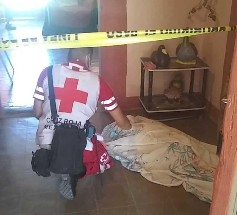 Los paramédicos de la Cruz Roja encontraron que la mujer de 87 años ya no tenía signos vitales.