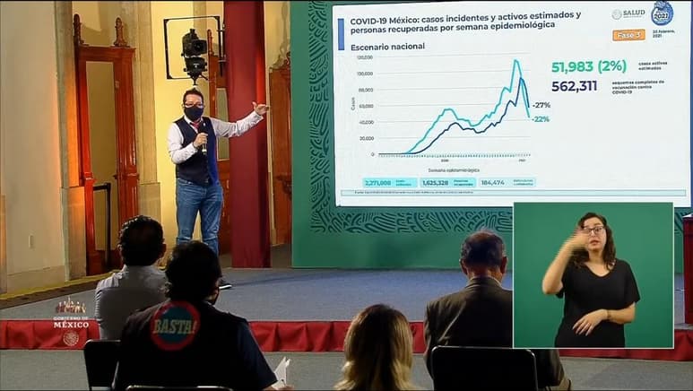 Las autoridades federales de Salud ofrecieron la conferencia de prensa diaria para informar a la población sobre la pandemia de la enfermedad COVID-19, causada por el coronavirus SARS-CoV-2, en México. (ESPECIAL)