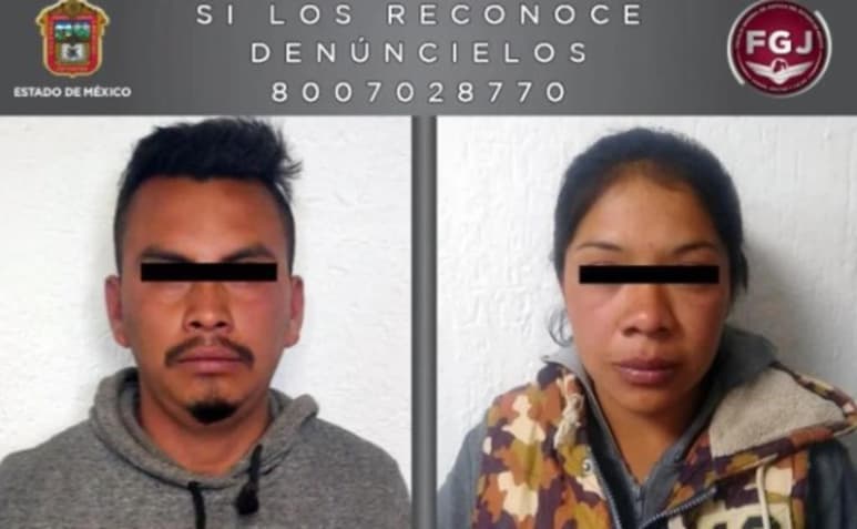La madre y el padrastro de un niño de 2 años y ocho meses de edad fueron detenidos por elementos de la Fiscalía General de Justicia del Estado de México, como probables responsables de su muerte, ocurrida el 15 de febrero pasado. (El Universal)