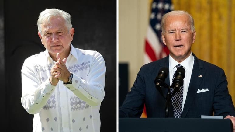 El presidente Andrés Manuel López Obrador informó que este lunes a las 12:00 horas será su primer encuentro virtual con su homólogo de Estados Unidos, Joe Biden. (ARCHIVO)