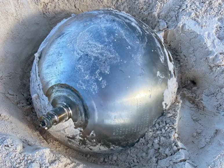 Fue hallada por una británica que caminaba por la playa. (INTERNET)