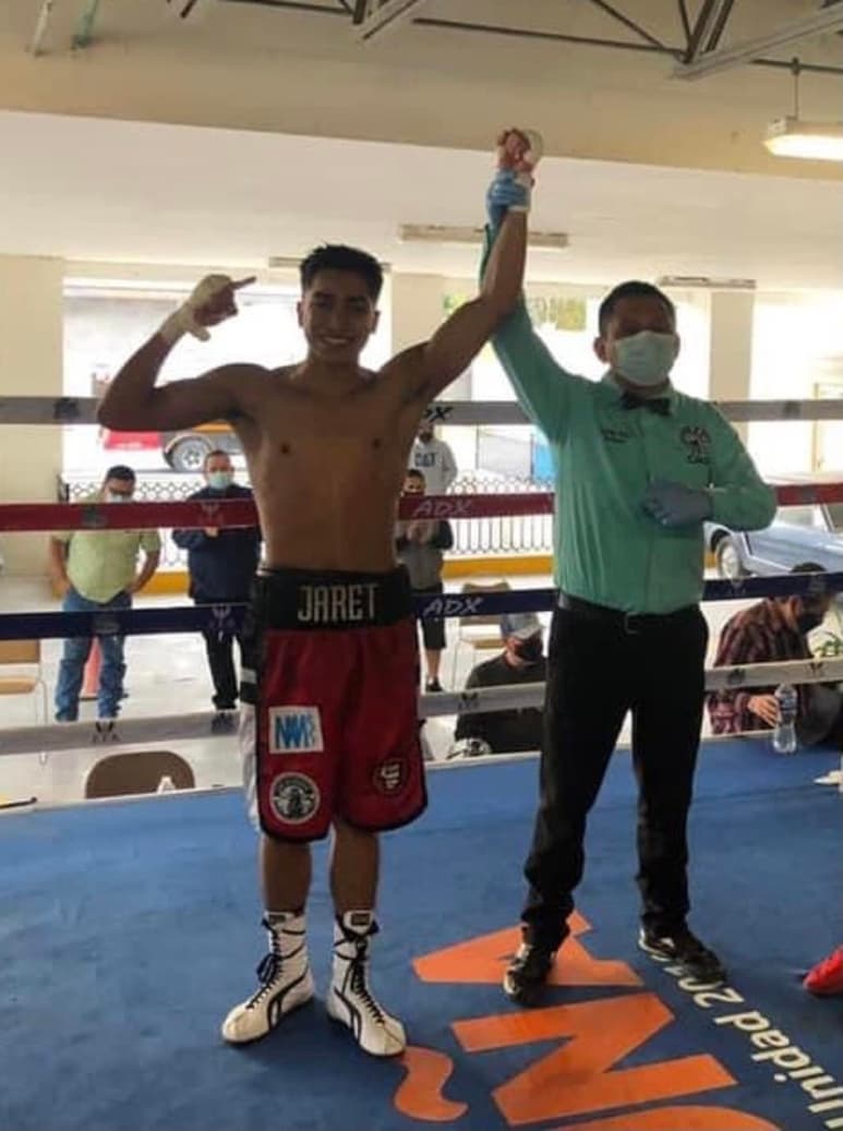 El próximo sábado en Ciudad Acuña, el regiomontano Jaret “Domador” González, disputará el campeonato Fedelatin de la Asociación Mundial de Boxeo (WBA, por sus siglas en inglés), de peso Pluma, al hacerle frente a Héctor García Dolores, púgil oriundo del municipio mexiquense de Temoaya. (ARCHIVO)