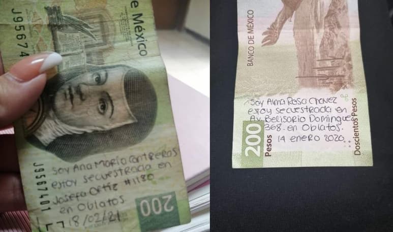 Las denuncias de las supuestas víctimas en los billetes, trascendieron a través de redes sociales (CAPTURA)