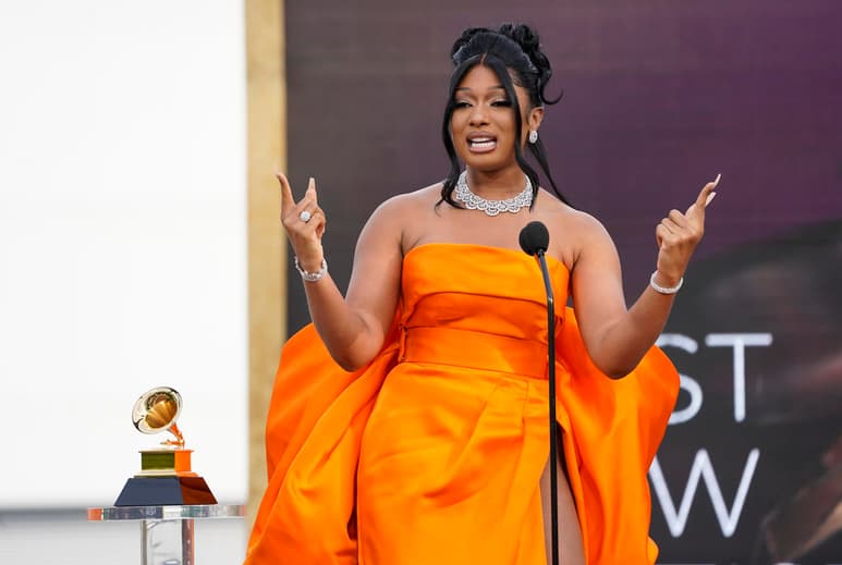 Megan Thee Stallion se llevó hoy el galardón a mejor nuevo artista en la 63 edición de los Grammy, que se está celebrando hoy con una gala muy singular y adaptada a las restricciones del coronavirus. (AP)