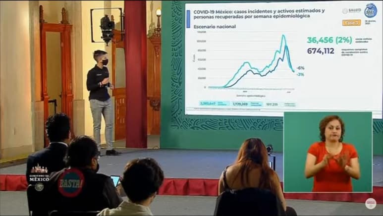 Las autoridades federales de Salud ofrecieron la conferencia de prensa diaria para informar a la población sobre la pandemia de la enfermedad COVID-19, causada por el coronavirus SARS-CoV-2, en México. (ESPECIAL)
