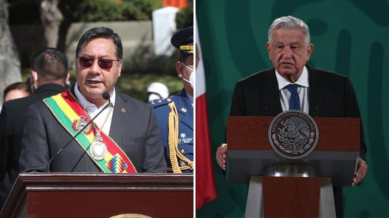 Los presidentes de México y Bolivia, Andrés Manuel López Obrador y Luis Arce, se reúnen esta semana en territorio mexicano para restaurar al más alto nivel las relaciones entre los países tras la ruptura vivida en 2019 tras el asilo de Evo Morales en México. (ARCHIVO)