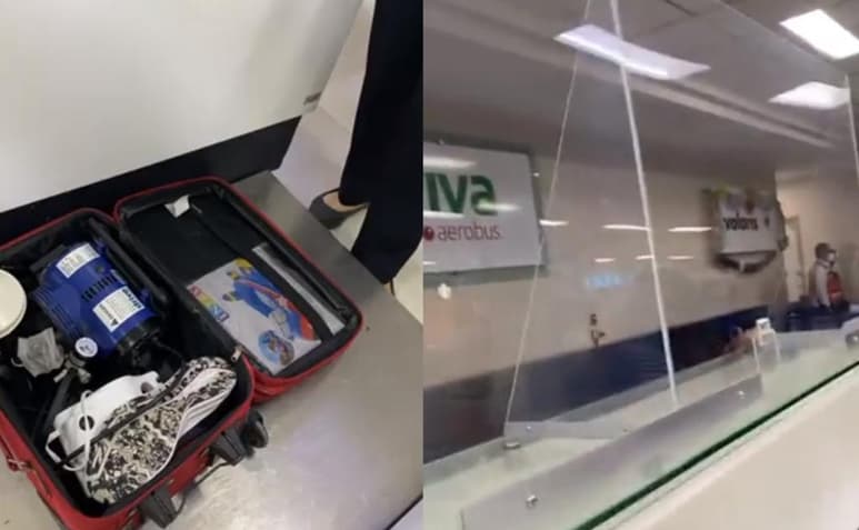 La mujer denunció a través de redes sociales que al final perdieron el viaje tras ser 'discriminados por la situación del niño' y el aparato médico que necesita (CAPTURA)