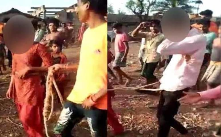 Familiares, conocidos y vecinos de la víctima se reunieron para obligar a la menor desfilar junto al hombre que presuntamente abusó de ella (CAPTURA)