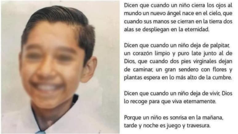 Familiares del niño duranguense han difundido una petición en “change.org” para exigir justicia.
(ESPECIAL)