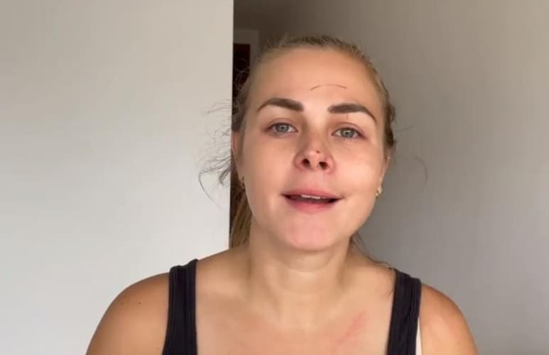 La tarde del pasado jueves, la exconductora de Televisa Deportes, Virginia Ramírez, publicó un video mediante sus redes sociales para exponer a su expareja, Miguel Serrano, de violencia física y abuso de poder. (Especial) 