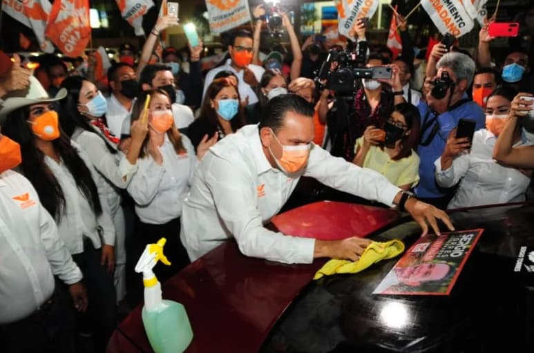 Iniciaron sus campañas políticas, tres de los ocho candidatos registrados al gobierno del estado. (ESPECIAL)