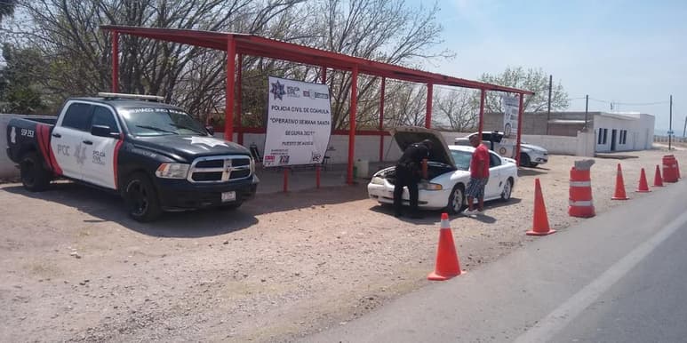 Reportan saldo blanco en operativo de vigilancia y apoyo a vacacionistas, en el municipio de Francisco I. Madero, mismo que implementaron corporaciones de seguridad del Estado, durante la Semana Santa. (EL SIGLO DE TORREÓN)