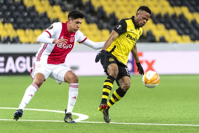 Se espera que Edson Álvarez (i) sea titular en el duelo de hoy. (EFE)