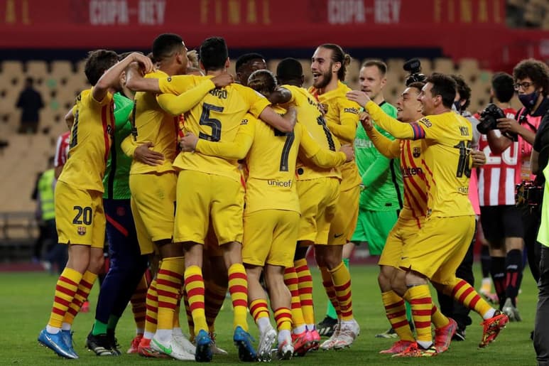 El Barcelona sumó su trigésimo primer título de Copa al imponerse por 4-0 en la final, disputada en el estadio sevillano de La Cartuja, a un Athletic que aguantó solo una hora. (ARCHIVO)