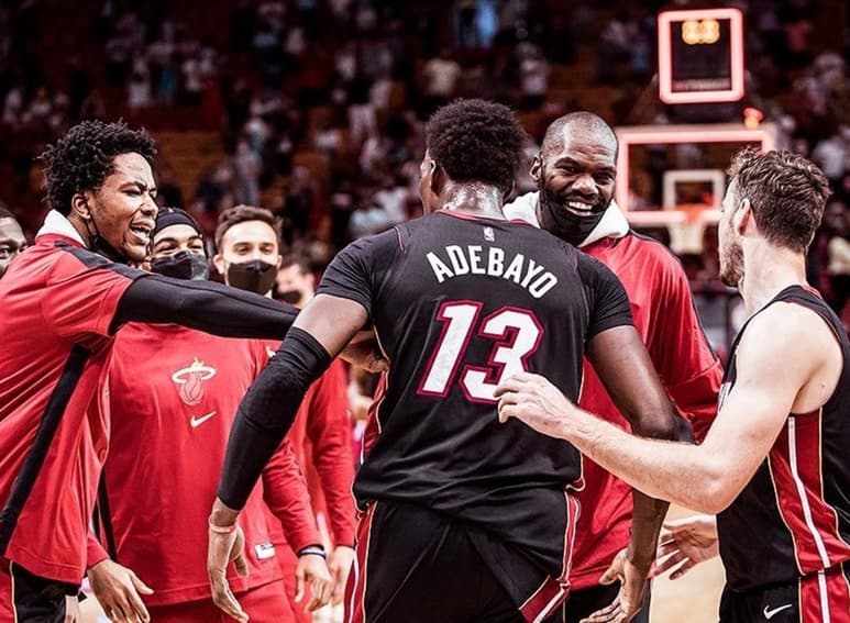 Adebayo terminó con 21 puntos y 15 rebotes por el Heat. (INSTAGRAM / @miamiheat)