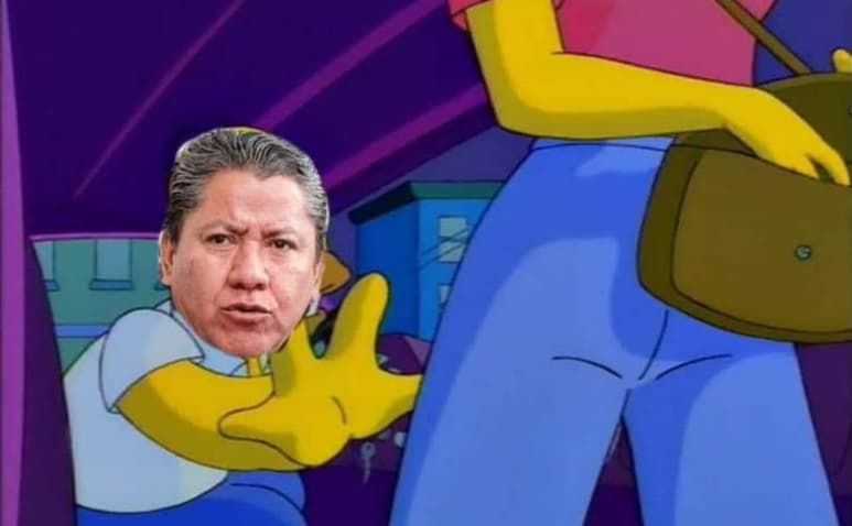 Tras darse a conocer las imágenes, usuarios se han dedicado a criticar al candidato a la gubernatura de Zacatecas con el apodo de 'Lord Nalgadas' (CAPTURA)