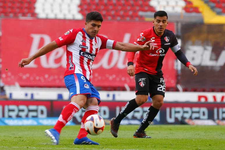En la última Jornada del Guardianes 2021, San Luis jugará como local contra Pachuca y Atlas el viernes visitará al Necaxa. Ambos duelos tienen un valor de seis puntos en la tabla de cocientes, debido a que se repondrán los juegos que no se disputaron en el Clausura 2020. (JAM MEDIA) 