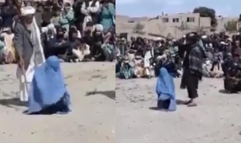La mujer fue azotada 40 veces frente a una multitud en Afganistán (CAPTURA)