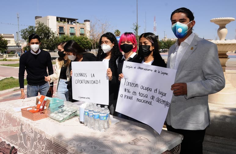 El movimiento Jóvenes por Torreón está formado por un grupo de 10 estudiantes universitarios. (ARCHIVO)