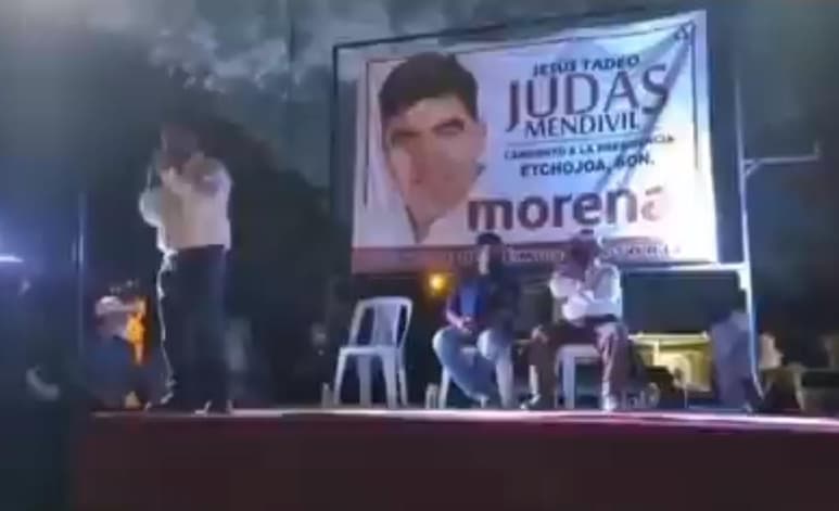 En un evento de campaña, Arturo Robles recordó a los adultos mayores de Etchojoa, la 'importancia' de votar por Morena, para seguir recibiendo apoyos (ESPECIAL)