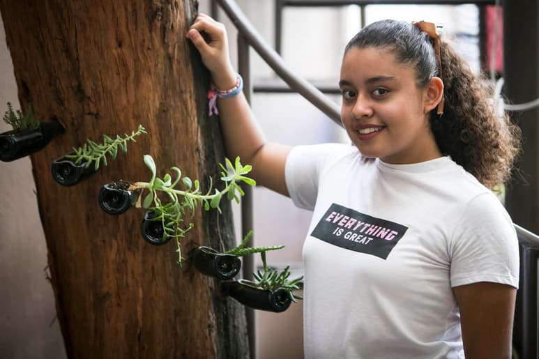 Con su propuesta 'Child Caregiver', la joven oaxaqueña busca que los líderes mundiales se unan a la iniciativa por los derechos de la infancia (ESPECIAL)