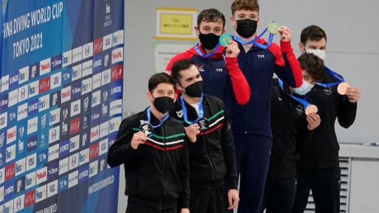La pareja británica formada por el multimedallista Thomas Daley y por Matthew Lee se impuso en la Copa, pero ya tenía asegurada la plaza olímpica junto a China, Rusia y Japón.
(AP)