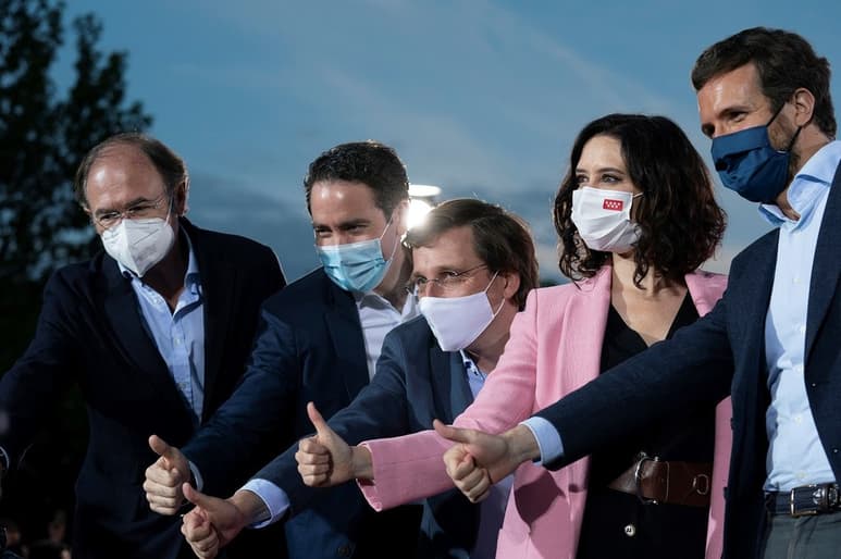 Las dos semanas de campaña estuvieron marcadas por una fuerte polarización y la votación del próximo martes 4 de mayo se plantea como un pulso entre la izquierda. (EFE)