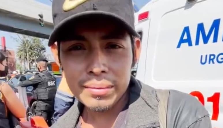 Miguel se encontraba bajo el metro con unos amigos cuando escucharon que 'algo tronó', antes de que se desplomara el convoy que circulaba por la Línea 12 (ESPECIAL)