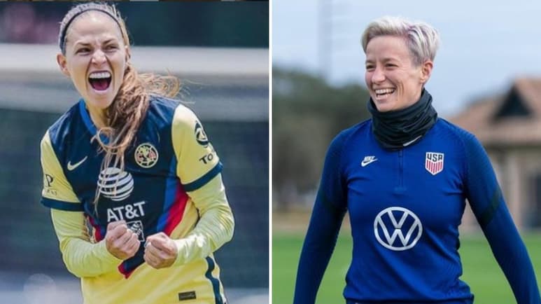 Janelly Farías, defensa del América Femenil, suele ser muy activa en redes sociales sobre distintos temas, y después de que un usuario la intentó insultar comparándola con la estrella de la Selección de Estados Unidos, Megan Rapinoe, no se quedó callada. (ESPECIAL)