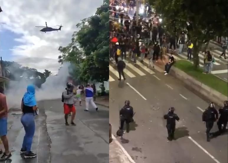 A más de una semana de dar inicio los enfrentamientos en Colombia, se han registrado 24 víctimas mortales que habrían sido causadas por la violencia empleada por la policía (ESPECIAL)