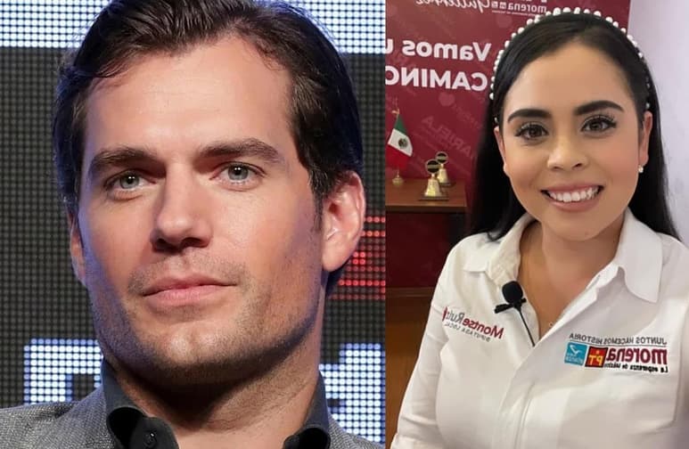 La candidata de Morena se mostró en una imagen con edición digital junto al actor británico (ESPECIAL)