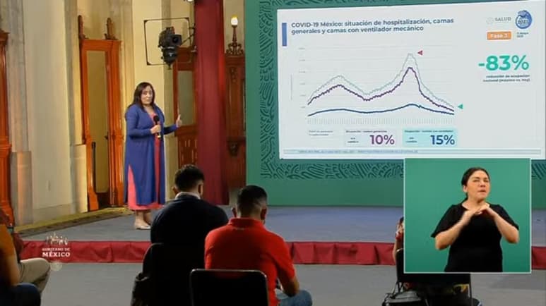 Las autoridades federales de Salud ofrecieron la conferencia de prensa diaria para informar a la población sobre la pandemia de la enfermedad COVID-19, causada por el coronavirus SARS-CoV-2, en México. (ESPECIAL)