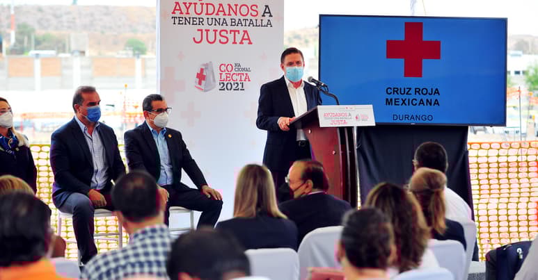 Gobernador de Durango inicia con colecta de la Cruz Roja. (EL SIGLO DE TORREÓN)