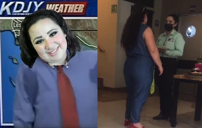 La mujer apodada como 'Lady come gratis' se ha convertido en material de memes en redes sociales (CAPTURA) 