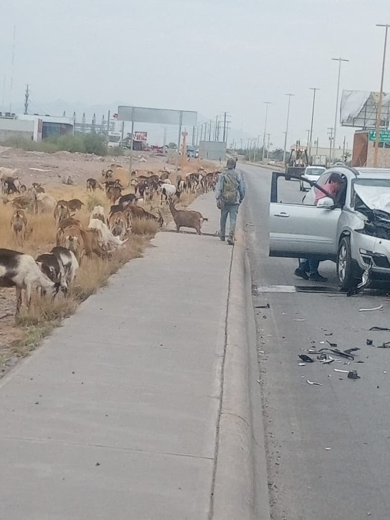 El accidente se registró la tarde del miércoles sobre el segundo Periférico a la altura de la entrada del sector residencial Altozano. (EL SIGLO DE TORREÓN)