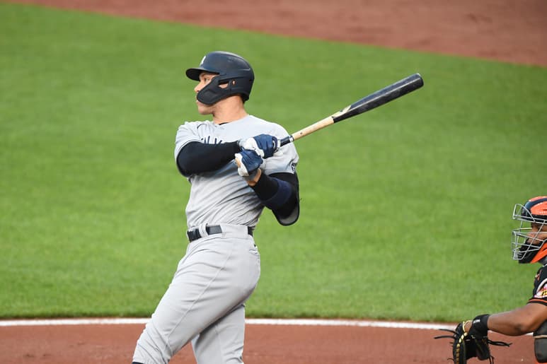 Aaron Judge conectó dos jonrones ayer ante Baltimore. (AP)